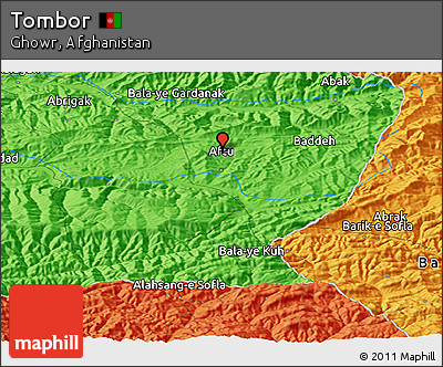 Political Panoramic Map of Tombor