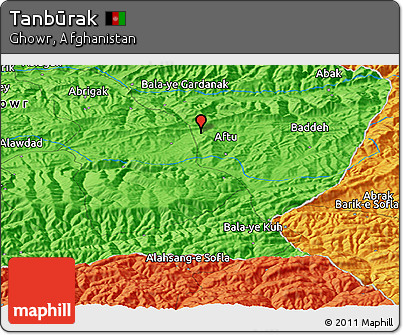 Political Panoramic Map of Tanbūrak