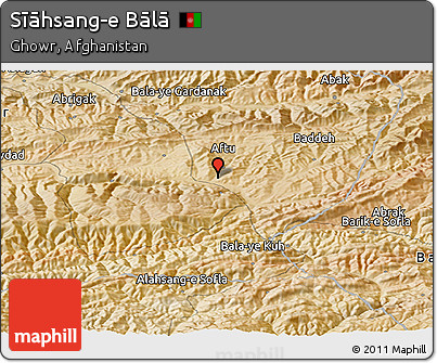 Satellite Panoramic Map of Sīāhsang-e Bālā