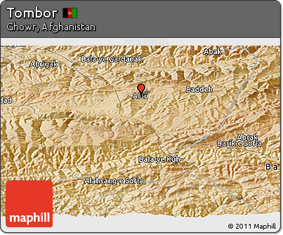 Satellite Panoramic Map of Tombor