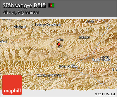 Satellite Panoramic Map of Sīāhsang-e Bālā