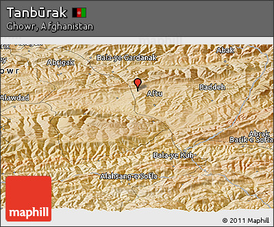 Satellite Panoramic Map of Tanbūrak