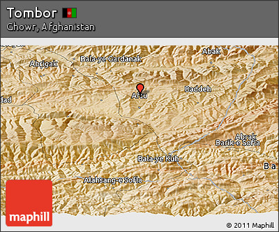Satellite Panoramic Map of Tombor