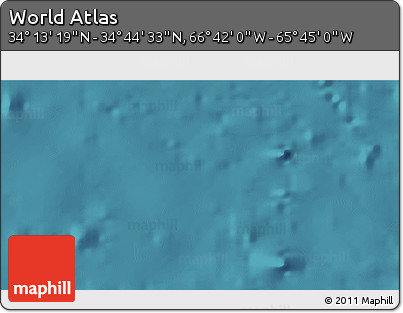 Satellite 3D Map of the Area around 34° 28' 56" N, 66° 13' 29" W