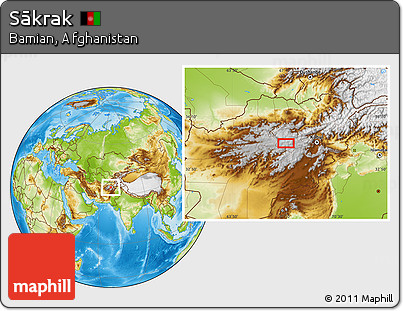 Physical Location Map of Sākrak