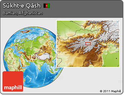 Physical Location Map of Sūkht-e Qāsh