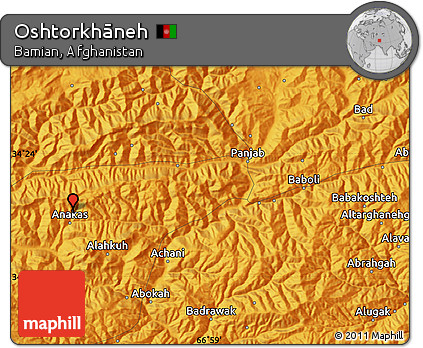 Political Map of Oshtorkhāneh