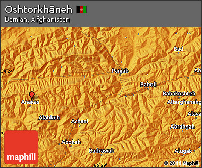 Political Map of Oshtorkhāneh