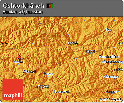 Political Map of Oshtorkhāneh