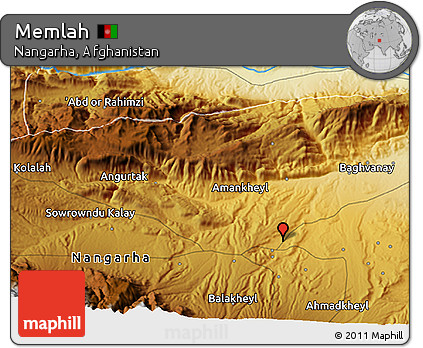 Physical 3D Map of Memlah