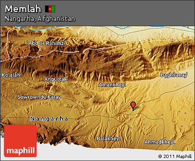 Physical 3D Map of Memlah