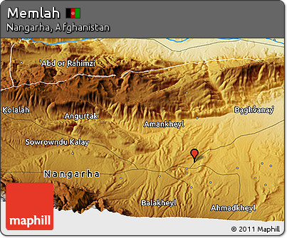 Physical 3D Map of Memlah