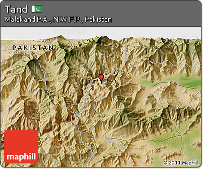 Satellite 3D Map of Tand