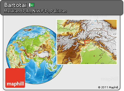 Physical Location Map of Bartotai