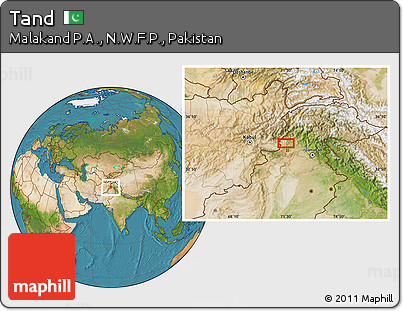 Satellite Location Map of Tand
