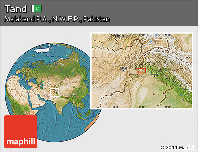 Satellite Location Map of Tand