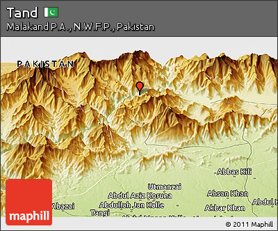 Physical Panoramic Map of Tand