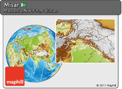 Physical Location Map of Misar