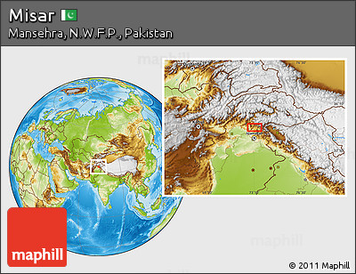 Physical Location Map of Misar