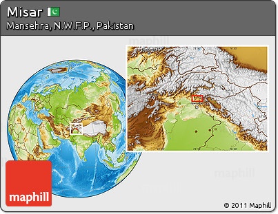 Physical Location Map of Misar