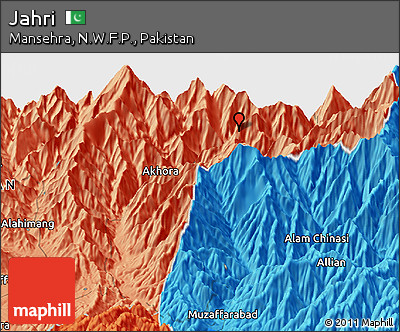 Political Panoramic Map of Jahri