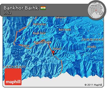 Free Political 3d Map Of Bankhor Baihk
