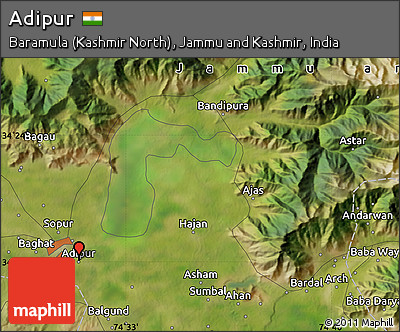 Satellite Map of Adipur