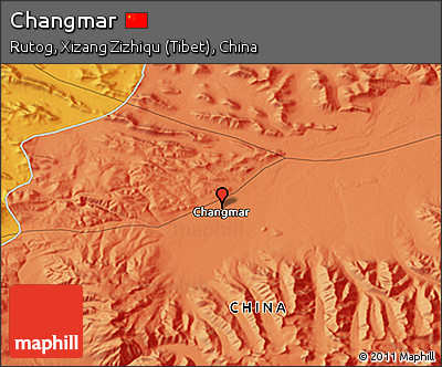 Political 3D Map of Changmar
