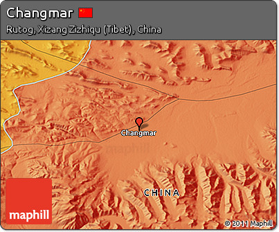 Political 3D Map of Changmar