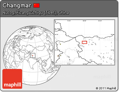Blank Location Map of Changmar