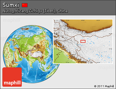 Physical Location Map of Sumxi