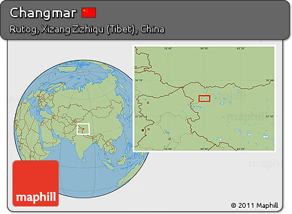 Savanna Style Location Map of Changmar