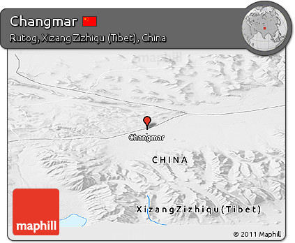 Physical Panoramic Map of Changmar