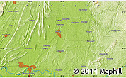 Physical Map of Tioga