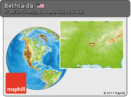 Physical Location Map of Bethsaida