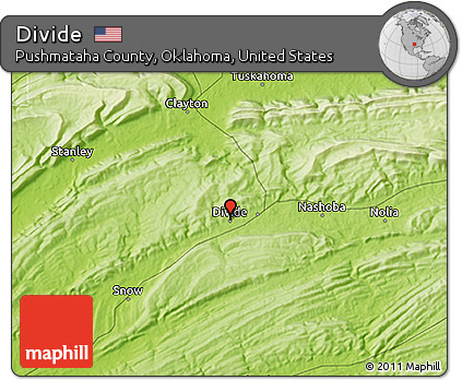 Physical 3D Map of Divide