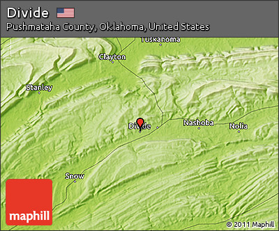 Physical 3D Map of Divide