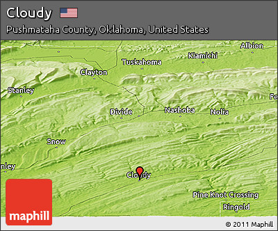 Physical Panoramic Map of Cloudy