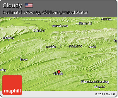 Physical Panoramic Map of Cloudy