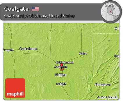 Physical 3D Map of Coalgate