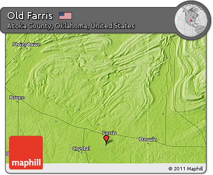Physical 3D Map of Old Farris