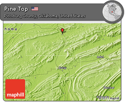 Physical 3D Map of Pine Top