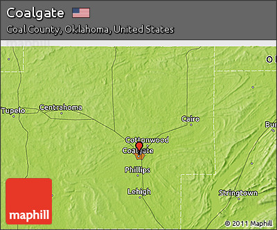 Physical 3D Map of Coalgate