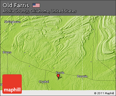 Physical 3D Map of Old Farris