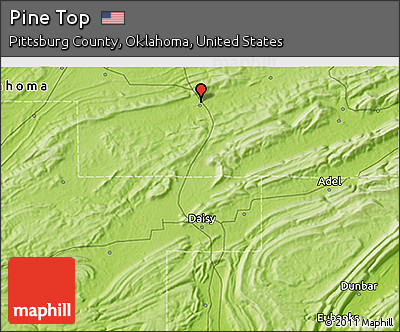 Physical 3D Map of Pine Top