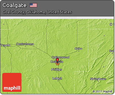 Physical 3D Map of Coalgate