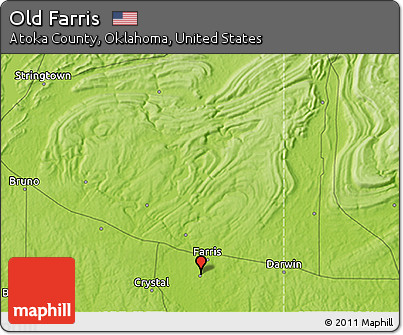 Physical 3D Map of Old Farris