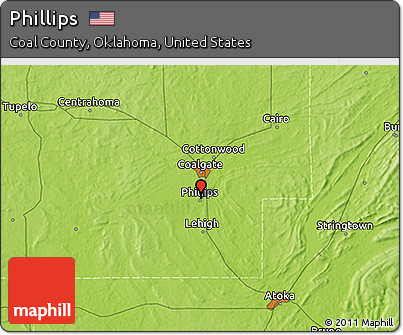 Physical 3D Map of Phillips