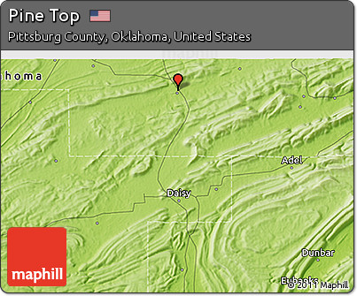 Physical 3D Map of Pine Top