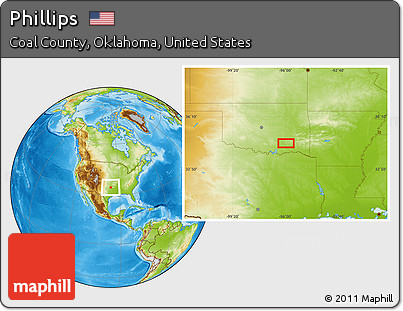 Physical Location Map of Phillips